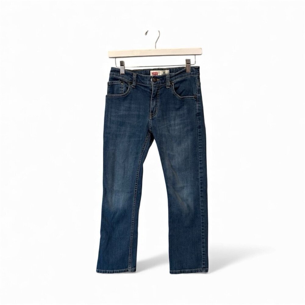 Levis 505 Jeans Boys 12 Reg Blue 26x26 Cotton Denim Pants Youth Regular Levi's